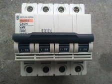 disjoncteur tetra 4 poles merlin gerin C60N 10ka 20amp 24229