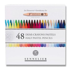 Demi-crayons pastels - Boite