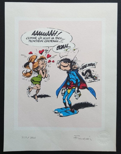 Franquin serigraphie gaf man - franquin,