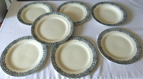 Assiettes plates un plat - 6,