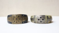 Anciens Bracelets Touaregs Désert corne cuivre et argent XXe siècle