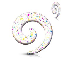 Piercing écarteur spirale