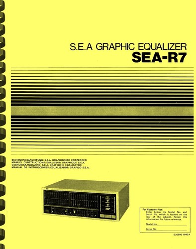Jvc sea r7 - s.e.a., sea-r7