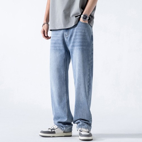 Hommes ample bleu jean - ample,