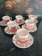 6 tasses à café Johnson Bros