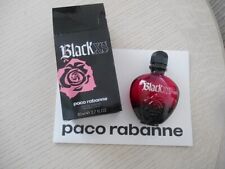 Flacon de parfum BLACK XS  PACO RABANNE .  80ml vide + boite 