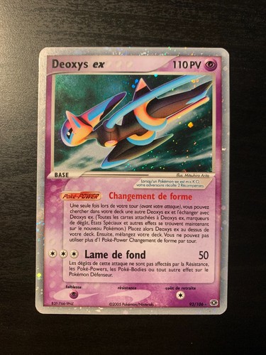 Carte pokémon deoxys ex - pokémon, :
