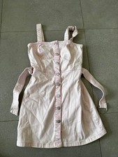 Robe en jean rose Bershka