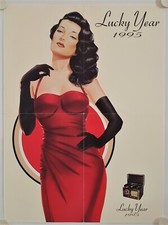 Affiche Publicité Cigarettes LUCKY YEAR 1995