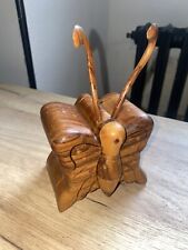 Boîte À Bijoux Magiques En Bois Vintage-puzzle Box Papillon 