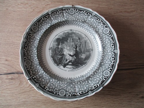 Assiette parlante creil - , &