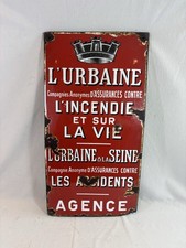 Plaque émaillée L'URBAINE