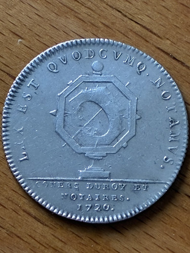 Jeton argent louis - xv, notaires