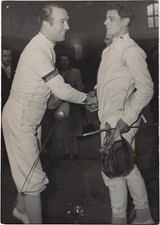 Escrime 11 photos c 1949 sport  , fleurets -  champions ?