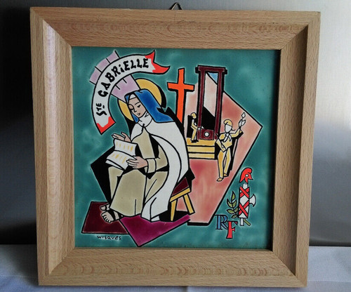 Tableau faience ste - en,
