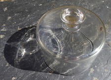 Cloche à fromage patisserie dessert ancienne verre soufflé