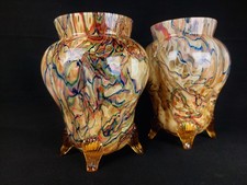 Pair de vase en verre de Clichy  ou Loetz ou Autre ? - 1900 - Art Nouveau