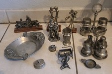Lot objets En Étain Boîte