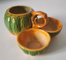 Serviteur à épices en barbotine vintage