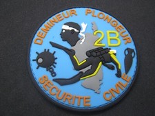 ECUSSON PVC COLLECTION POMPIER / SECURITE CIVILE PLONGEUR 2B CORSE