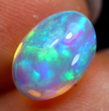 Opale 100% NATURELLE! 10x7mm (NO INDIAN FAKE!) +VIDÉO!!