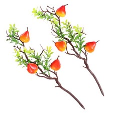  2pcs fausse branche de poire