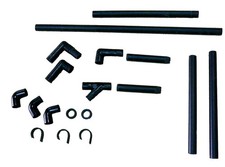 Kit avec tuyaux et fixations