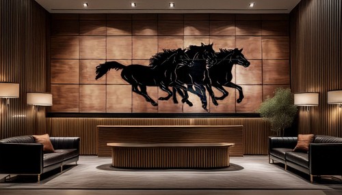 Chevaux cuivre faits main - faits,