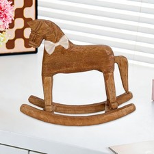 Cheval à bascule en bois