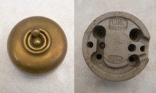 INTERRUPTEUR ANCIEN (n°26) LUX PORCELAINE ET LAITON