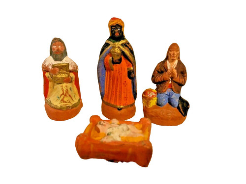 Lot santons terre - santons, cuite