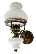 Applique Murale Vintage en Verre Blanc - Style Art Déco, Années 50