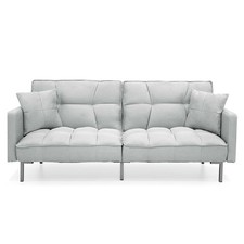 Plush Gray Split-Back Design