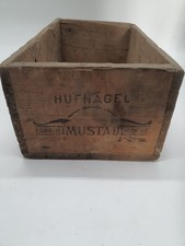 Ancienne caisse en bois MUSTAD – Hufnägel – Fabrique de clous à ferrer – Vintage