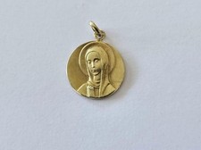 Ancienne médaille or massif 18 carats - Marie - catholique - Chrétien