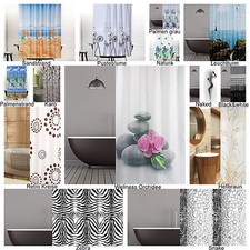 Rideau De Douche 120x200 Cm Gris Rouge Noir Blanc Marron Vert Bleu Flamant Rose