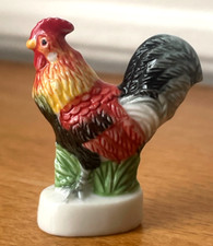 Magnifique Fève Coq Coq Gaulois Doré Noir Rouge Galette des Rois French Charm