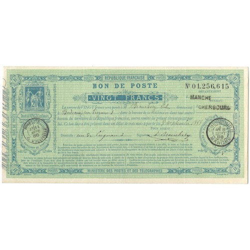 Bon poste francs type - bon, 20