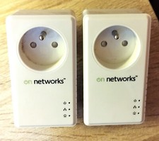 2 Prises CPL On Networks Powerline 200 Plus PL200PS