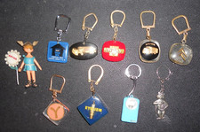 LOT PORTE CLE BOURBON ANTAR EDF CITROEN SAVIEM Y EYQUEM TIGRE ESSO MAZOUT SHELL