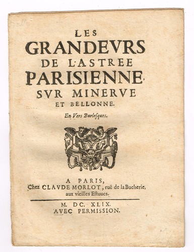 Mazarinade 1649 les - mazarinade, grandeurs