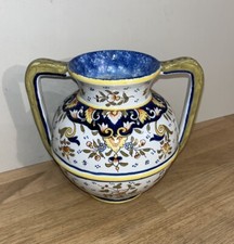 Vase Type Amphore En Faïence De Bonsecours Rouen