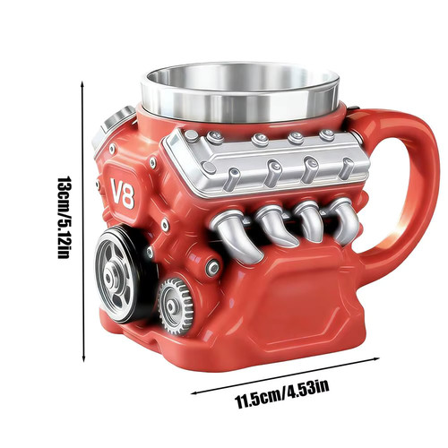 Mug café acier - mug, en