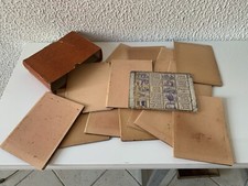 Ancien ensemble de 15 plaques tampons scolaires - Theme cuisine