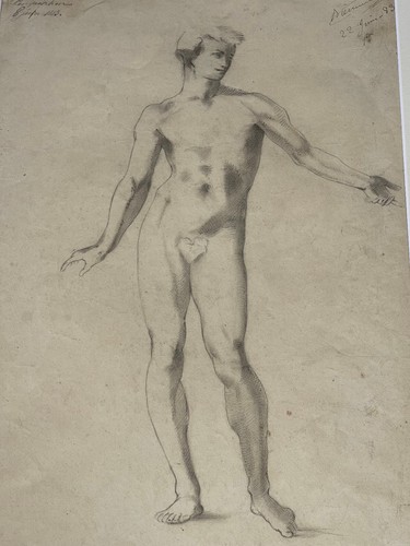 Grand dessin original curiosa