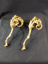 B44 Monture Bronze Elements Anses Prises Rocaille Louis XV  XIXe