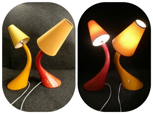 Paire lampes kostka modèle - paire, de