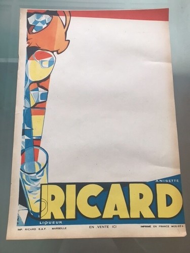 Affiche ancienne ricard - affiche,