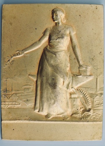 Médaille art déco - art, bronze