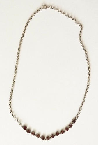 Collier grenat bijou ancien - grenat,